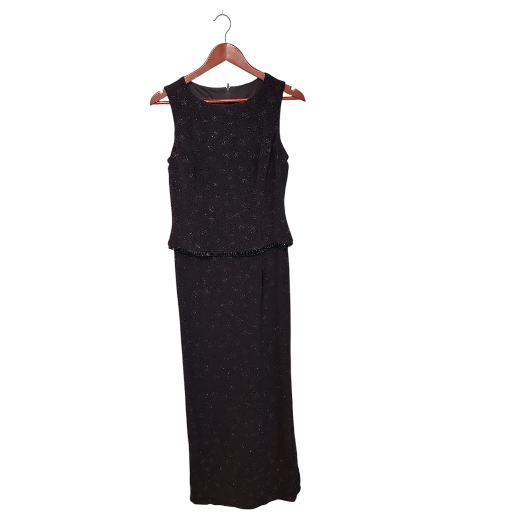Vintage Scott McClintock Millennium 2000 Rare Elegant Star Gaze Dress Size‎ 10
